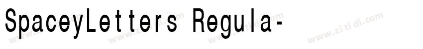 SpaceyLetters Regula字体转换